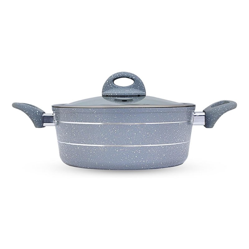 26,Granite Smart Caserole/G+Lid/Gray1X6