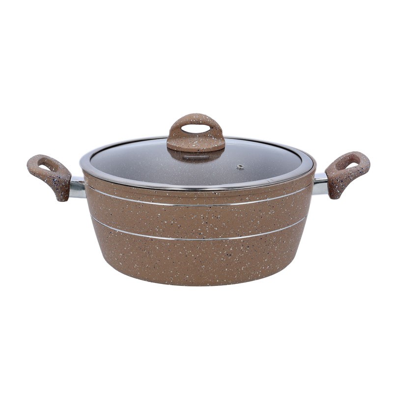 32,Granite Smart Caserole/G+Lid/Beige1X6