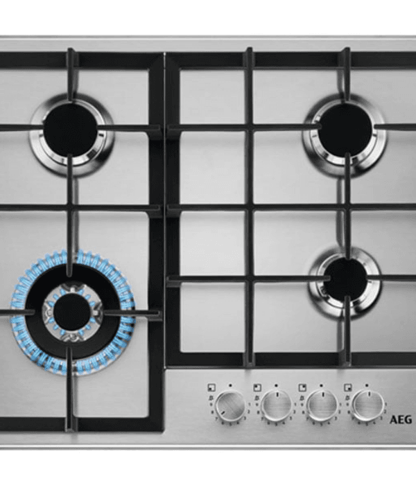 AEG-BUILT-IN 60CM GAS HOB STAINLESS STELL  MADE ITALY