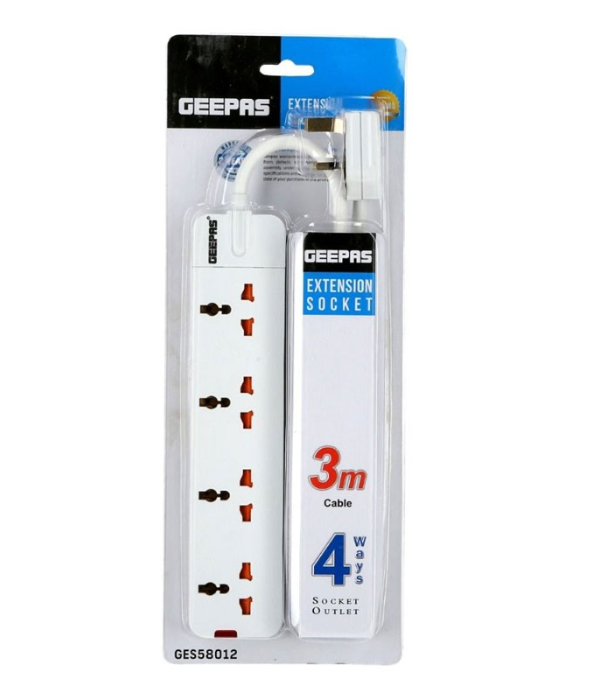 4Way Extension Socket/3M/13A 1X24
