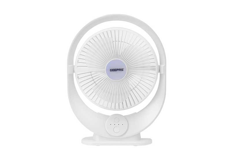 8''Rech Fan With Led Light/3speed/1X15
