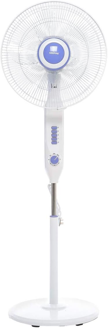 16"Stand Fan/5Leaf/4Spd/Osclt/60M Tim1x2