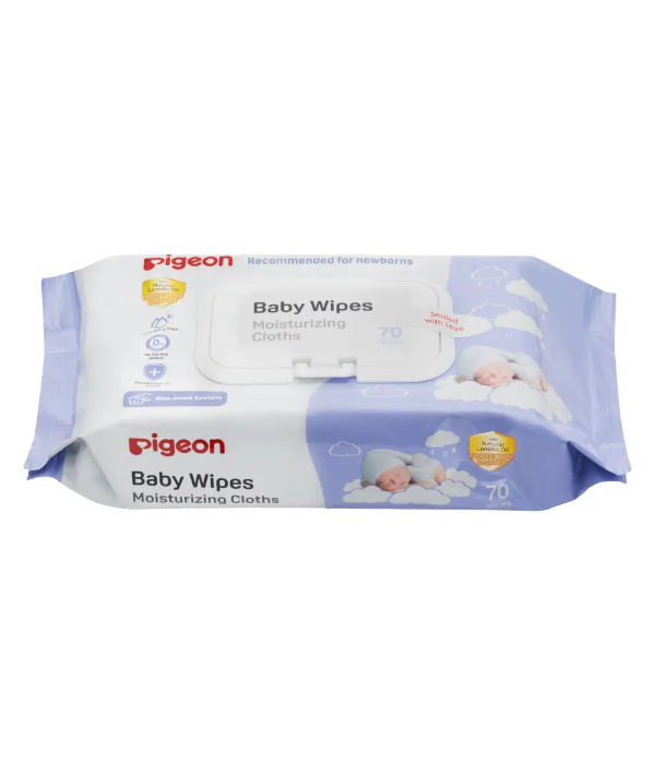 PIGEON MOISTURIZING WIPES with Lanolin 70's