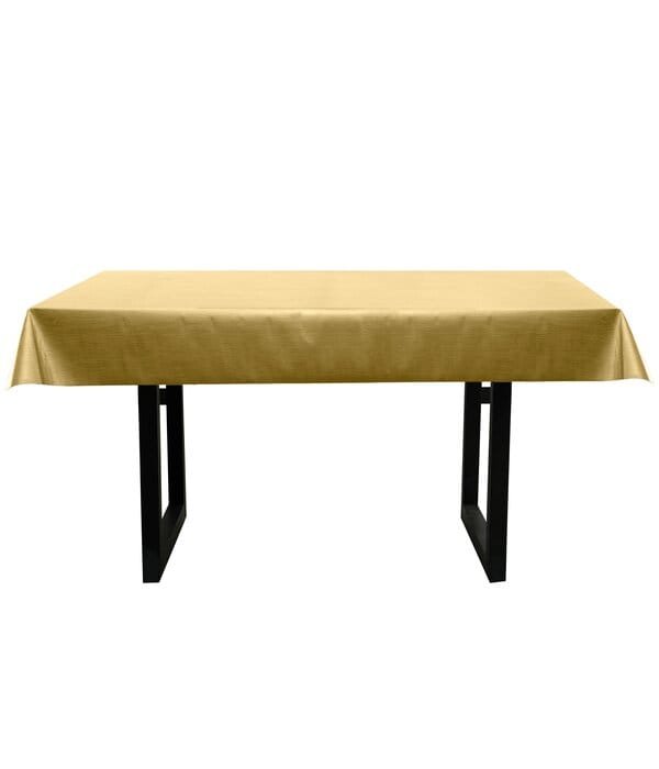 20Mtr Metalic Gold Table Cloth1X1