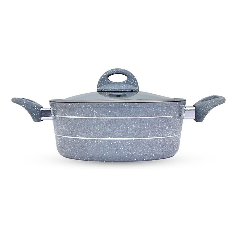 26,Granite Smart Caserole/G+Lid/Gray1X6