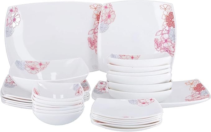 27Pcs Opal Hard square Dinner set 1x2