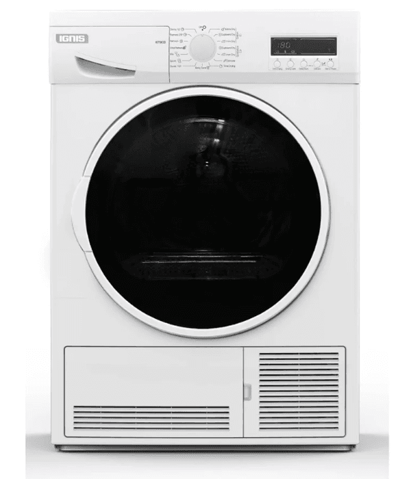 IGNIS 9KG CONDENSER DRYER IGT9CD WHITE COLOR HxWxD : 85x60x60 MADE TURKEY