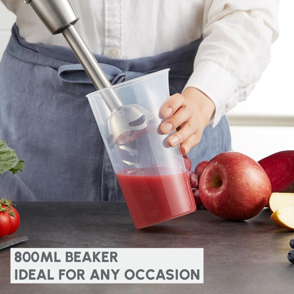 MOULINEX HANDHELD BLENDER/STICK MIXR - 1200wats, heavy duty stainless steel.  220-240v - 50-60hz