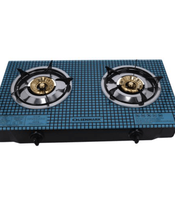 Glass Two Burner/Honeycomb Cast Iron 1x1
