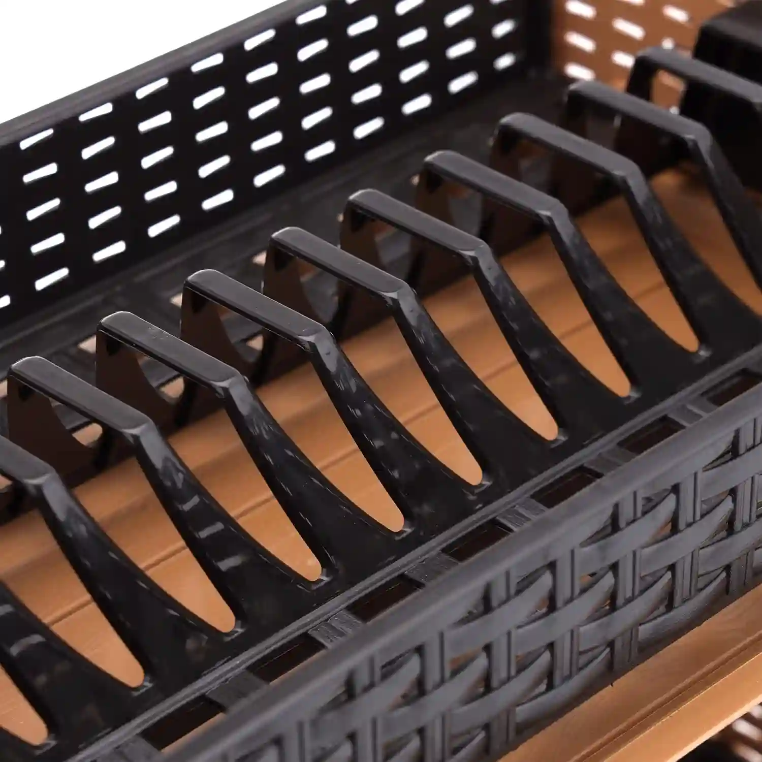 RoyalFord Galaxy 2 Layer Rattan Dish Rack
