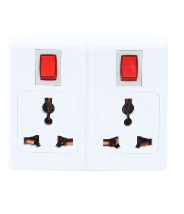 High Qlty Adptr/2 Outlts Wi 2 Swtchs1x60