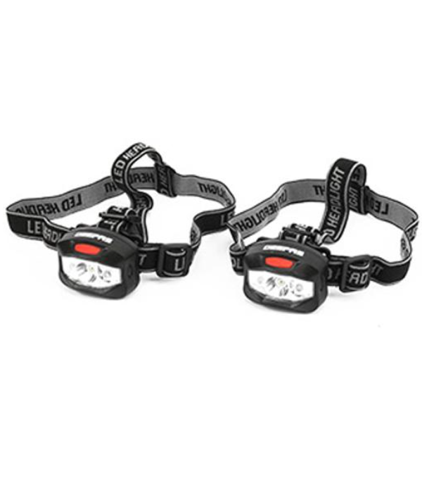 2Pc 2Led+3W Led Headlight 1x36