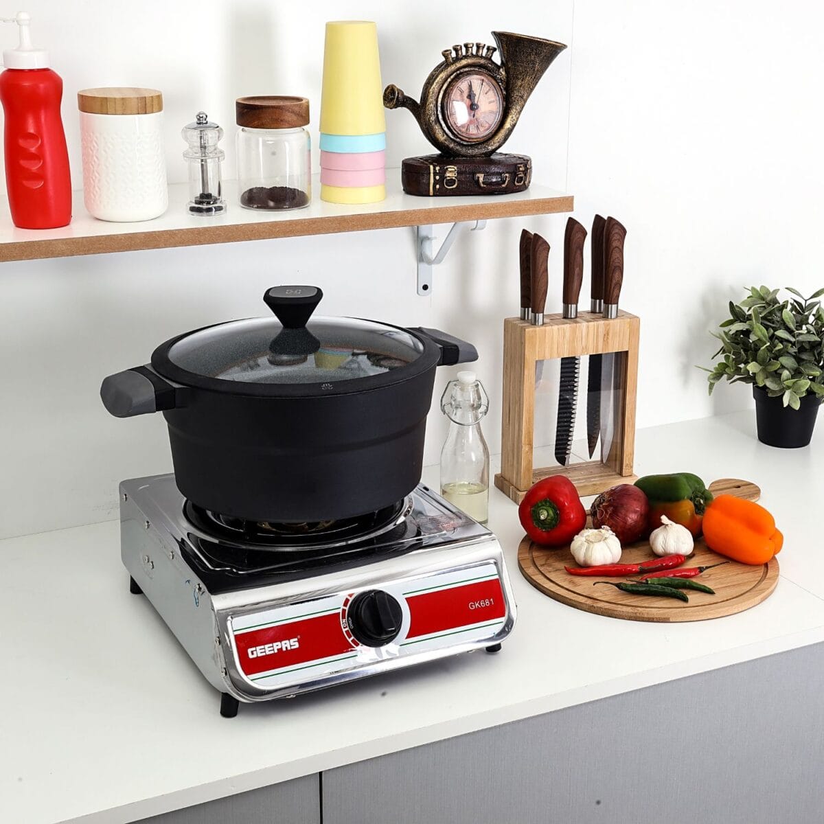 Stainless Steel Single Gas Burner 1X1