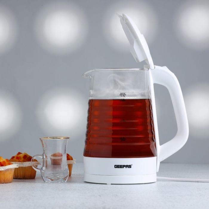 1.7LtrGlassKettle/Trnsprntglsswtrlevl1x8