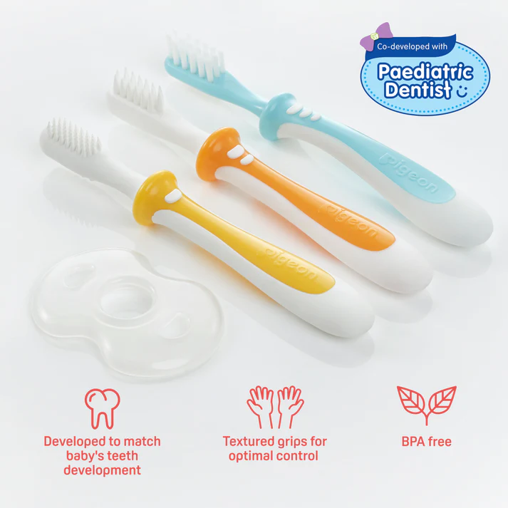 TRAINING TOOTH BRUSH LESSON-1 YELLOW (ENG/AR