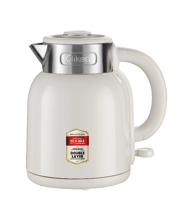 DOUBLE WALL ELETRIC KETTLE WITH SEAMLESS INSIDE 1.5L 1600W