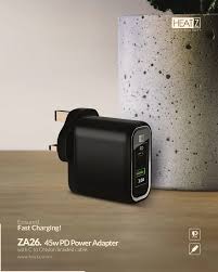 45w PD Power Adapter with C to Cnylon Braded Cable