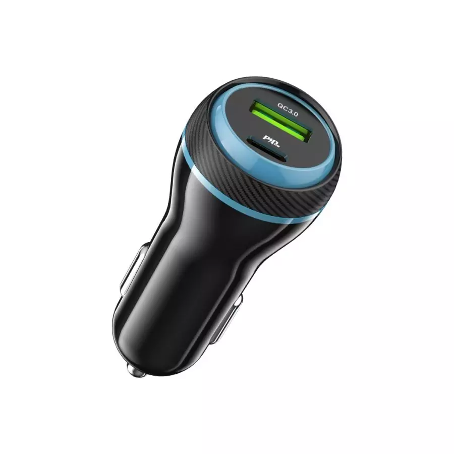 NYORK | High Speed Car Charger USB-C & USB Dual Port | CC-633