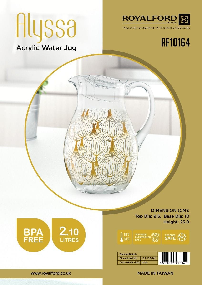 2100ML Alyssa Acrylic Jug 1X6