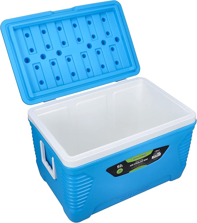 62L Insulated Ice Cooler Box/Red&Blue1X1