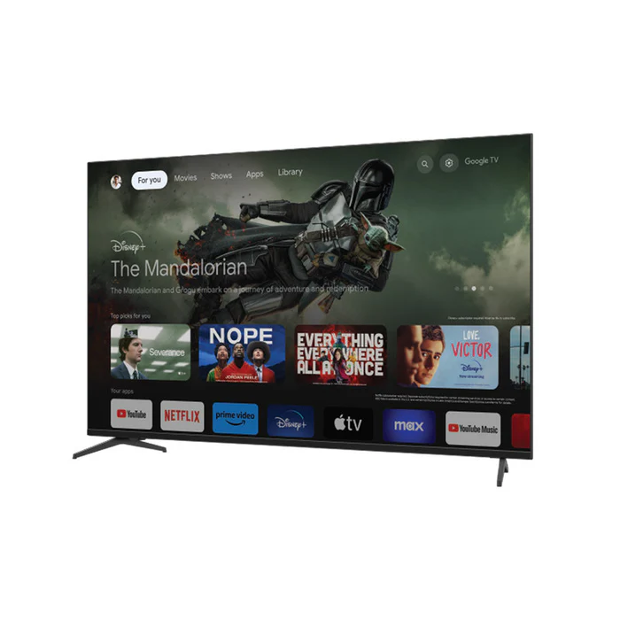 SHARP 75" 4K Google TV, Frameless Design