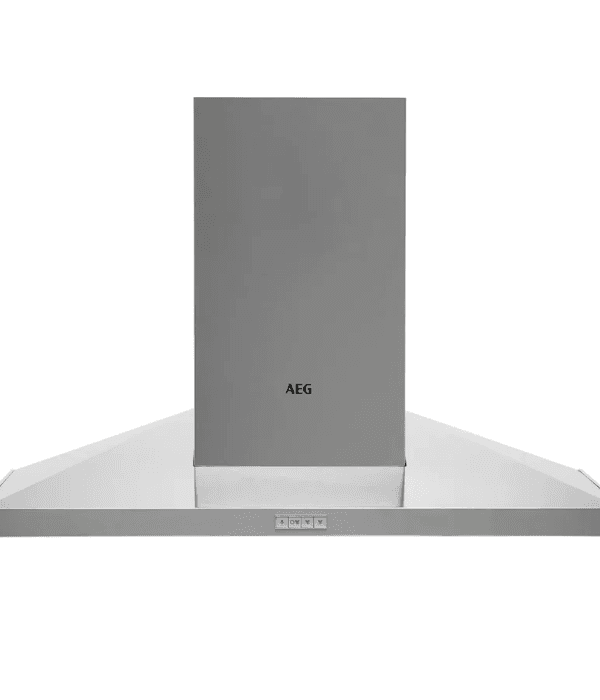 AEG- Wall Mounted Chimnney Hood, 90 cm ,,3 Speed   , Push Button Controls, 2 x LED Dim: H1090 x W898 x D500 mm ITALY