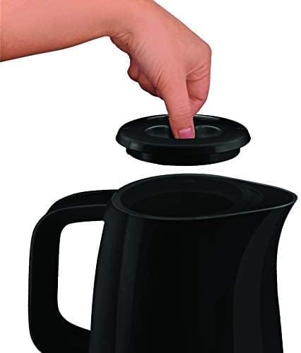 MOULINEX PALSTI KETTLE 1.5 LITERS PLASTIC KETTLE,, BLACK COLOR