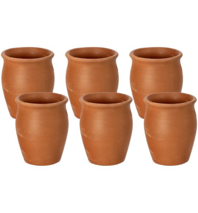 Clay Lining Glass Set (6pcs) 1x12