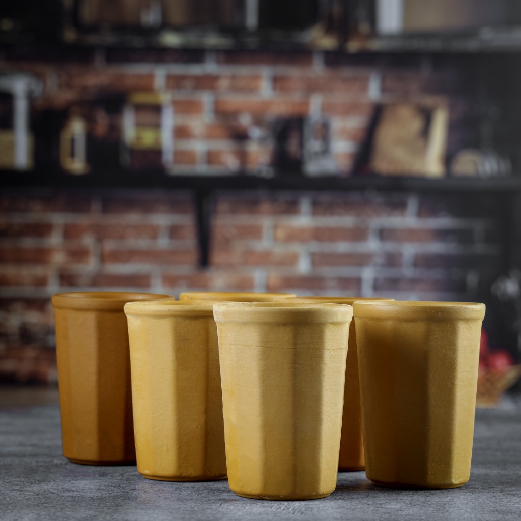 Clay Lining Glass Set (6pcs) 1x12