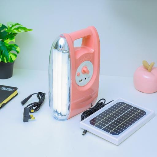 Rech Led Lantrn/Solar Panal/Mob Chrg1x10