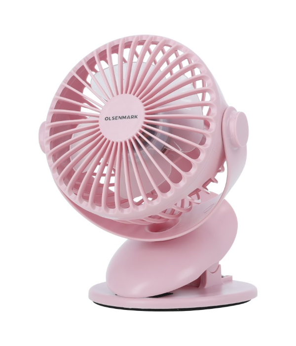 6" Rechargeable Mini Clip Fan 1x60
