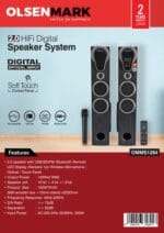 2.0Hifi DigitlSpeakr/Usb/Sd/Fm/Bt/Mic1x1