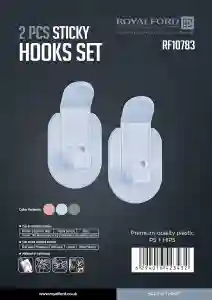 Royalford 2pcs Sticky Hook Set