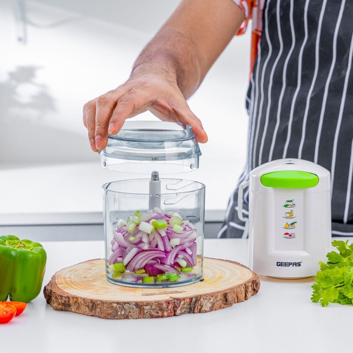 Multifn Chopper/4SS Blade/2Spd/500Ml1x12