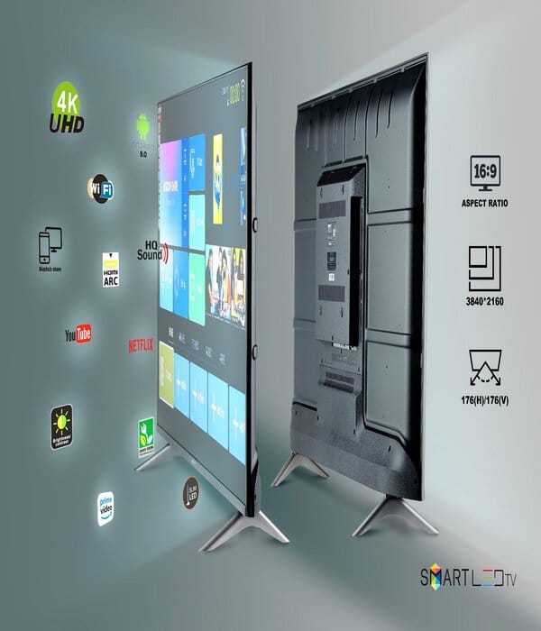 50’’ 4K UHD Smart LED TV, Frameless