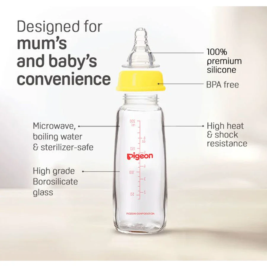 GLASS BOTTLE SN WHITE 200 ML