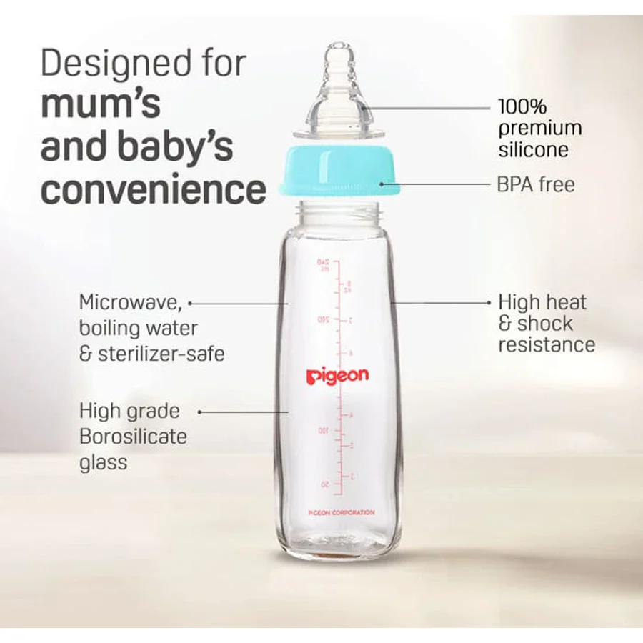 GLASS BOTTLE SN WHITE 240 ML