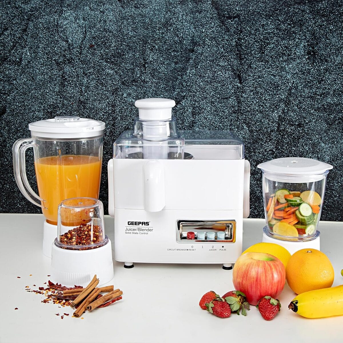 4 In 1 Food Processor/600W/1.6Ltr Jr 1x6