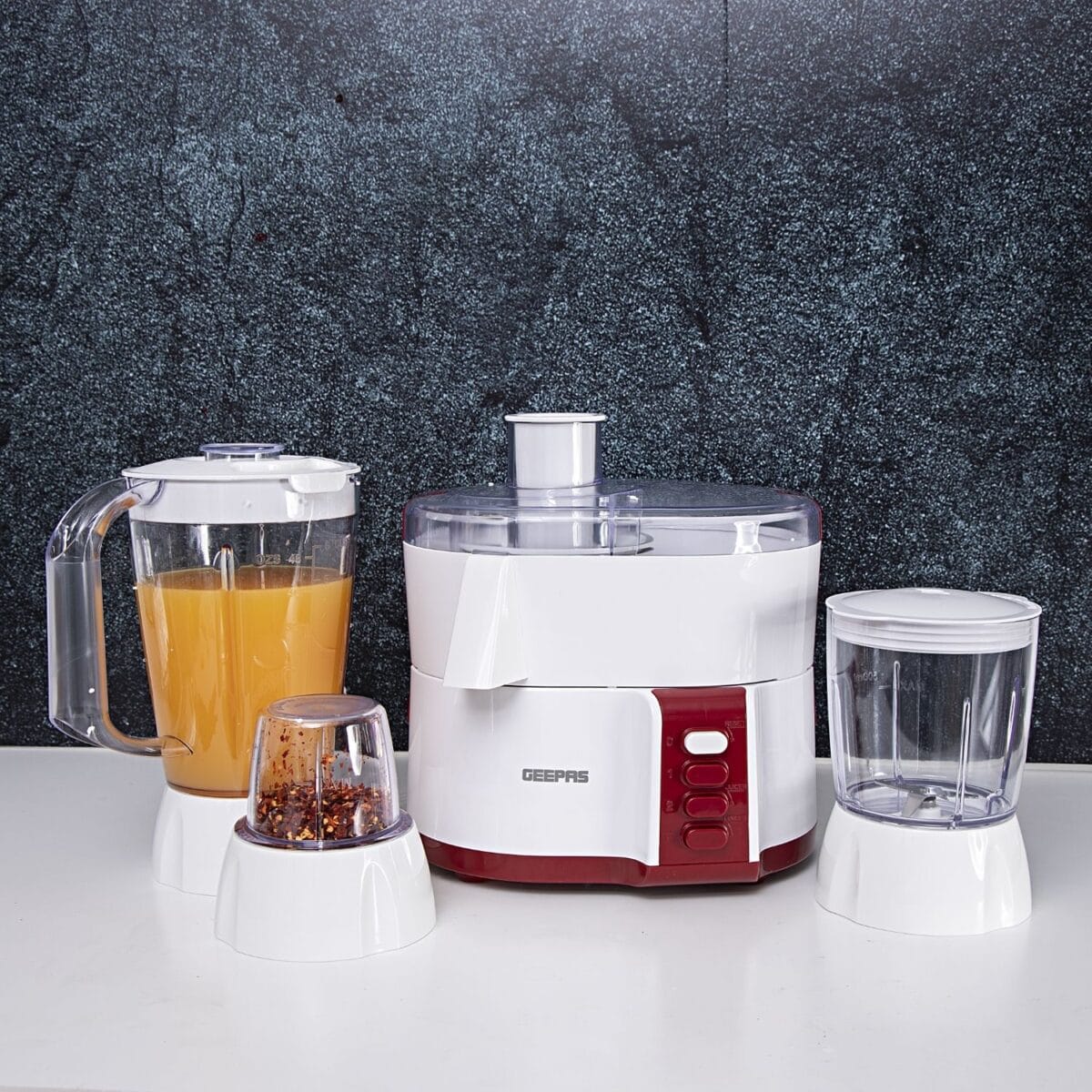 4In1Food Processor/2Spd/Safty Lck600w1x4
