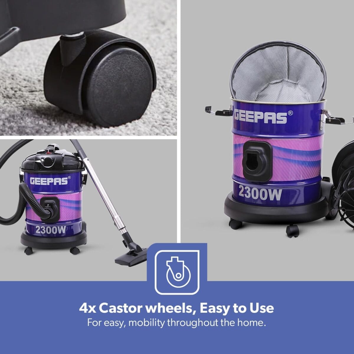 Drum Vacuum Cleaner/Dry/Blow/25L1X1