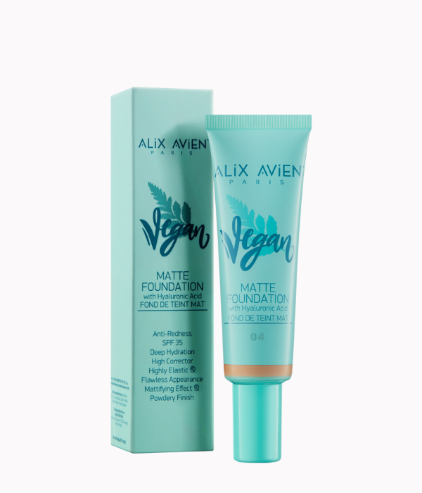 Alix Avien Vegan Matte Foundation With Hyaluronic Acid - Shade - 4