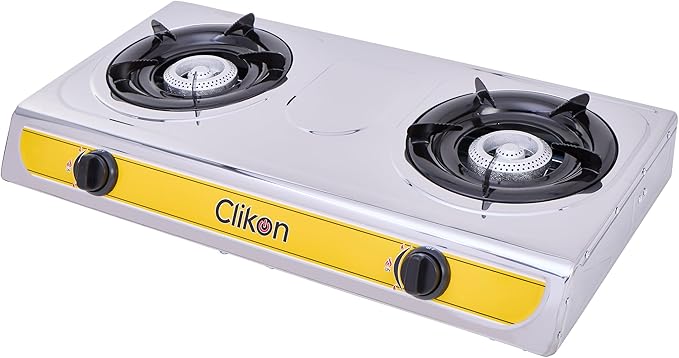 2 BURNER STAINLESS STEEL GAS STOVE