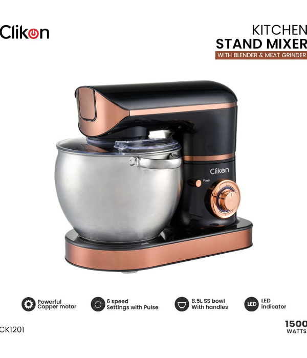 8.5L 3 IN 1 MULTI FUNCTIONAL STAND MIXER 1500W