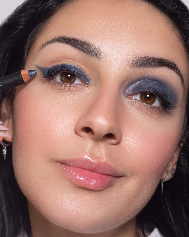 Astra Jumbo Glitter Eye Pencil - Shade - Blue Sheen