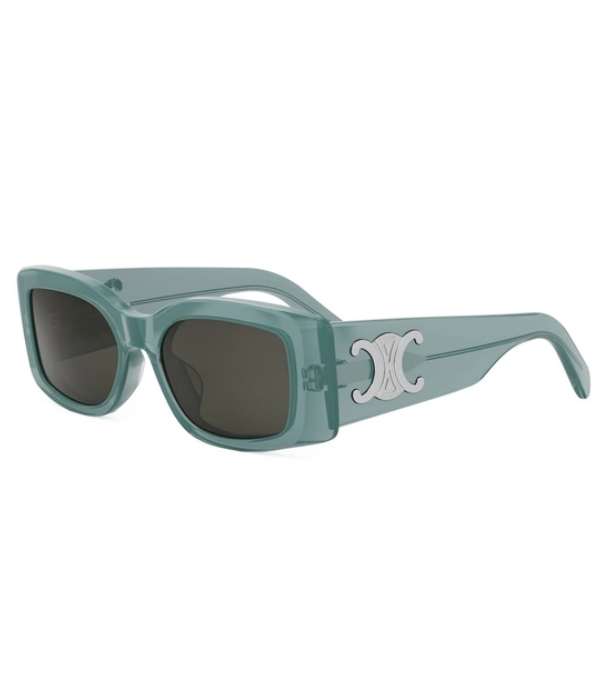 CELINE Maxi Triomphe Smoke Square Ladies Sunglasses Size 53