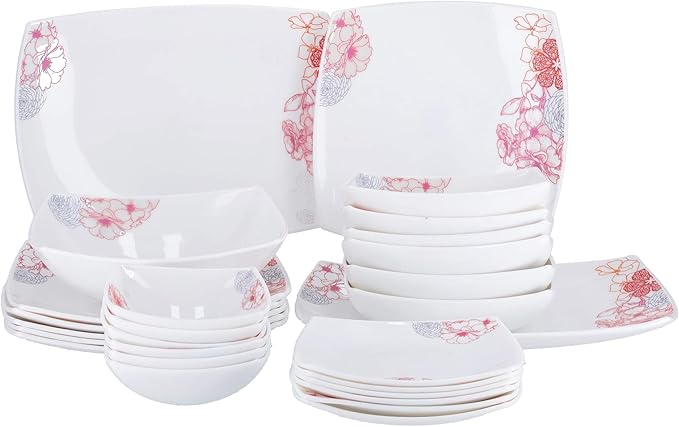 27Pcs Opal Hard square Dinner set 1x2