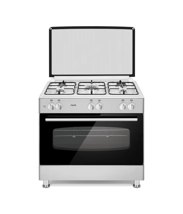 ALM FREE STANDING GAS COOKER 90X60 5 BURNER (WHITE)