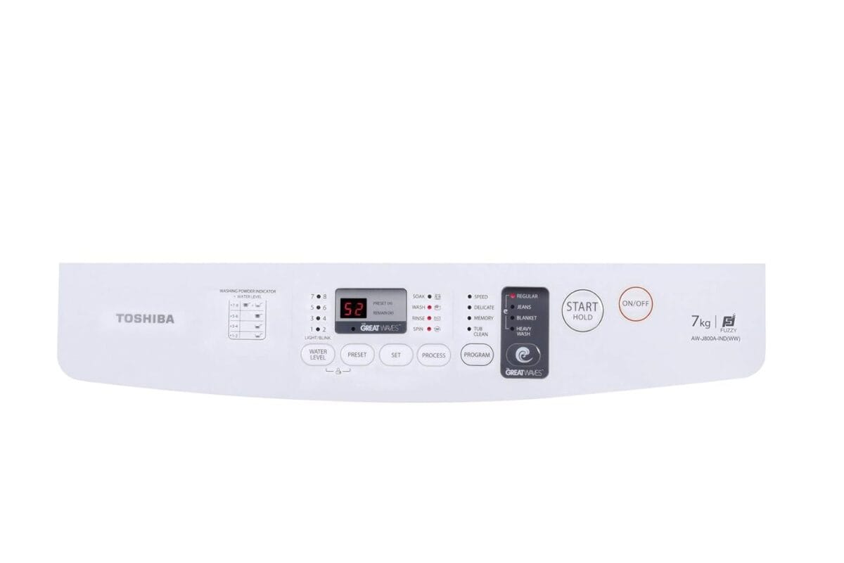 TOSHIBA TOP LOAD AUTO WASHERS 7 KG - WHITE