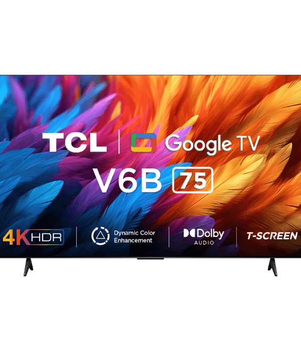 TCL 75" UHD GOOGLE TV HDR LED /(3840x2160p) RESOLUTION/ DIRECT LED AND FAR FIELD VOICE 2.0/ MEMC/DOLBY VISION ATMOS