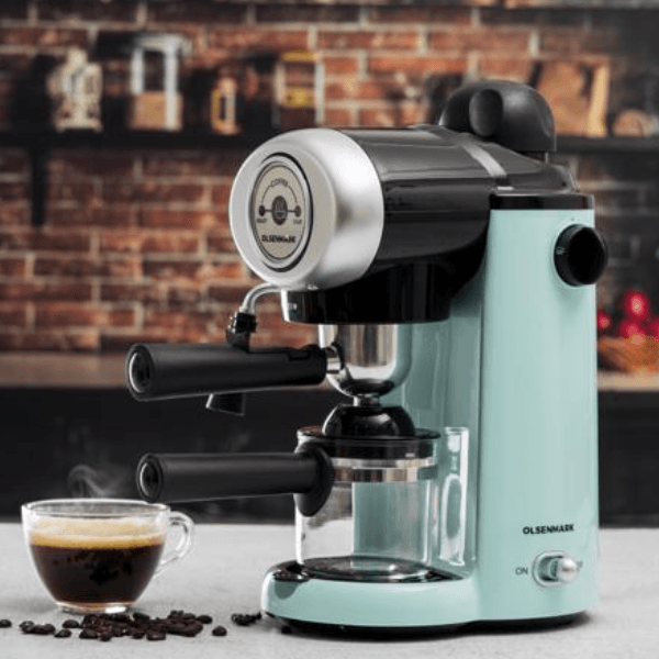 Olsenmark Cappuccino Maker, Removable Drip Tray